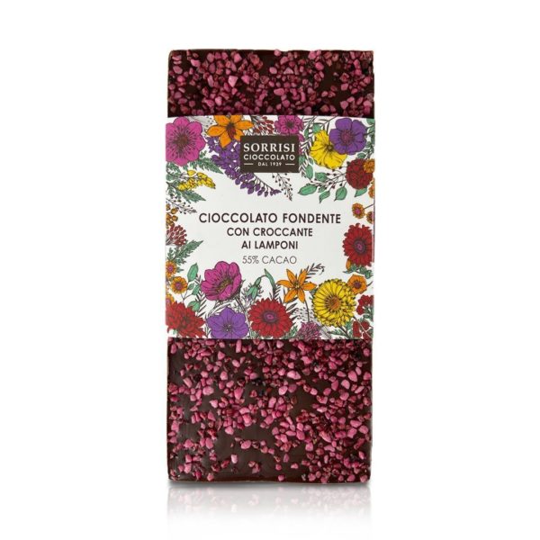 Tablette Chocolat Noir & Framboises -  Boella & Sorissi