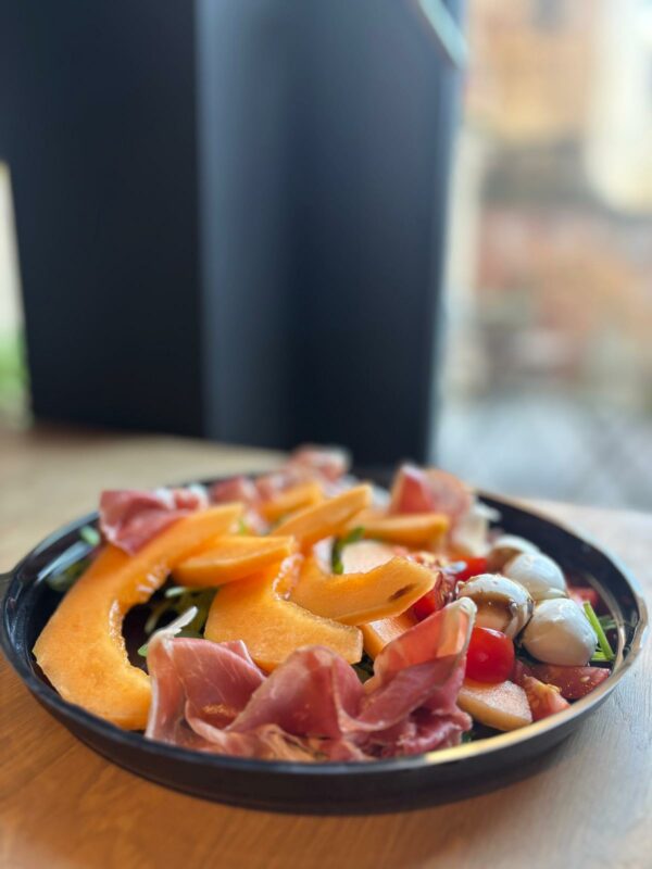 Melon, j. de Parme et mozzarella di Bufala