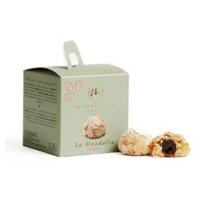 Mandolia Amarena – pâtisseries aux amandes façon Ricciarelli (50 % amandes), sans gluten, cœur griotte