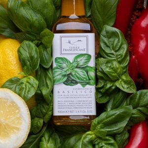 Huile extra vierge aromatisée au basilic