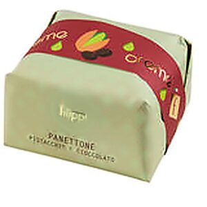 Panettone Pistache, avec sachet de crème de pistache à tartiner